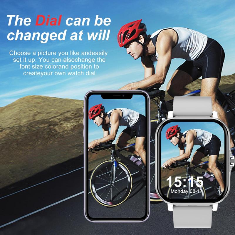 Multifunctional Smart Watch, Fashionable Digital Watch with Wireless Call Dial & Multiple APP Reminders, Sports Watch for Women & Men