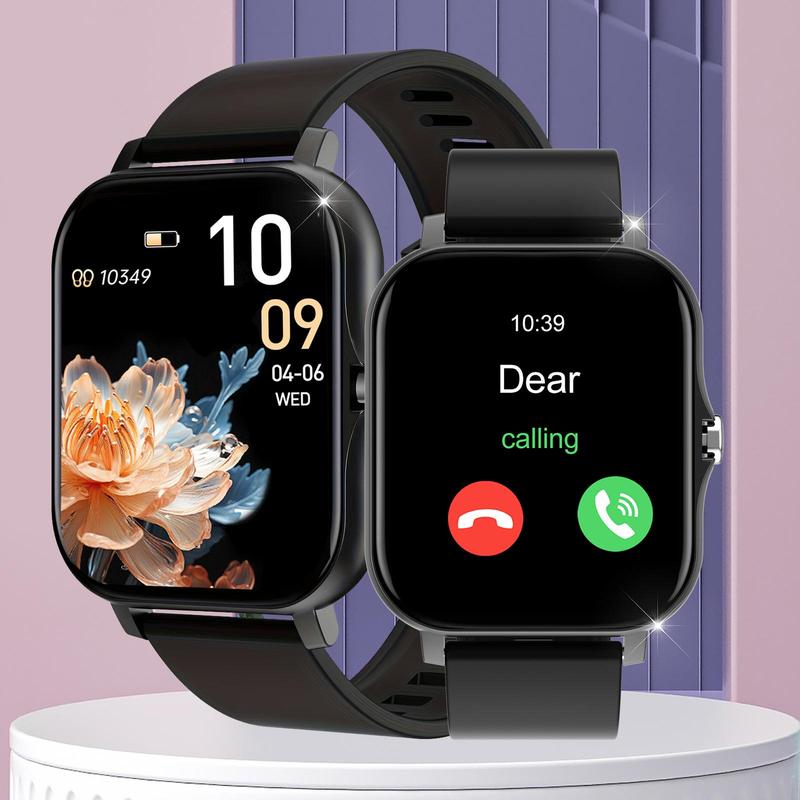 Multifunctional Smart Watch, Fashionable Digital Watch with Wireless Call Dial & Multiple APP Reminders, Sports Watch for Women & Men
