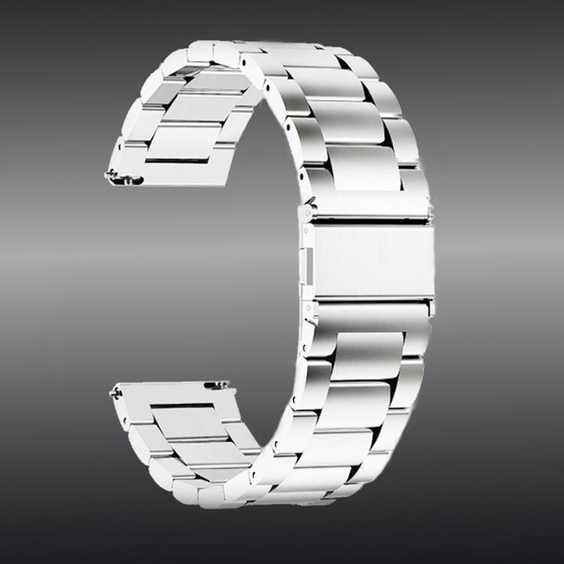 Stainless Steel Watch Band (Band Only), 1 Count Fashionable Watch Band for Men & Women, Wearable Accessories Compatible with Huawei Samsung Apple Smart Watches
