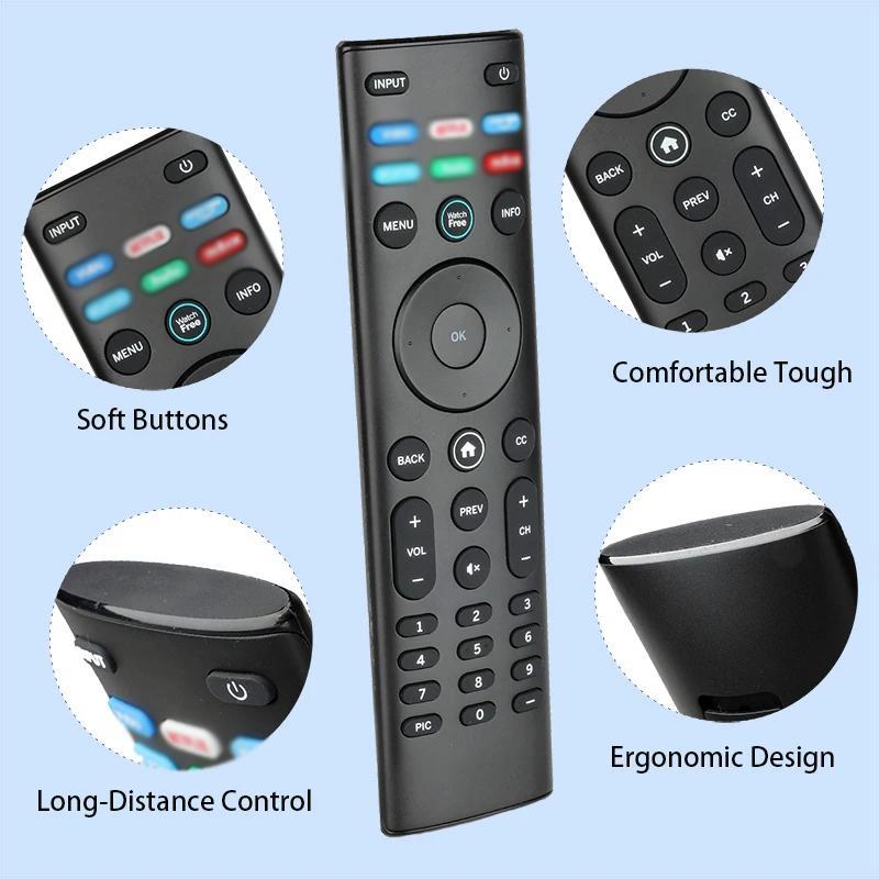 Universal Remote Control, Battery Operated Smart TV Remote Control without Battery Compatible with Vizio 4K UHD HDR Smart TV, Household Appliance Parts