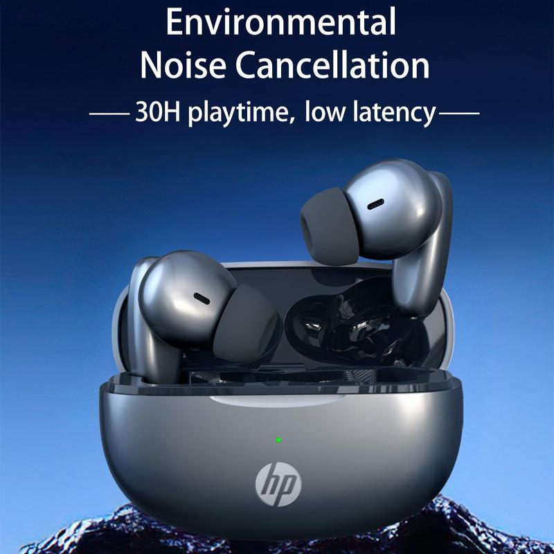 HP Black H10I True Wireless Headphones, Noise Cancellation Headphones, Sport Earphones For Phone, PC, Walkman etc. IPX4 Waterproof & Touch Control, Best Gift for Friend