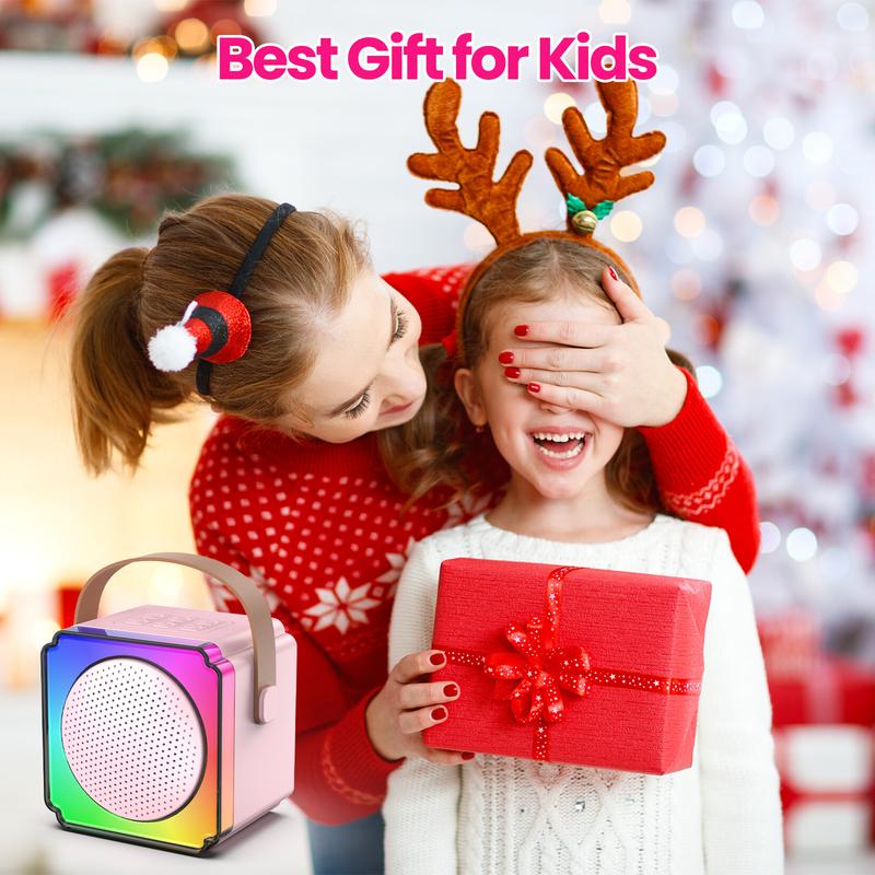 Wireless Mini Karaoke Machine with Microphone for Family Fun