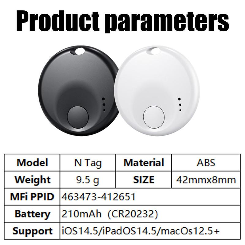 Smart GPS Tracker Mini N Tag, Mini Smart GPS Tracker, Mini Smart GPS Locator for IOS Apple Find My APP, Anti Lost Reminder Device, Summer Gifts 2024, Smart & Wearable Devices