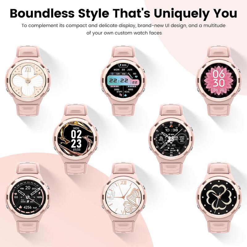 KOSPET S1 Smartwatch, Calls, Health & Menstrual Track, Long Battery Life, 50M Waterproof, AMOLED Display, Music Player, Android & iOS