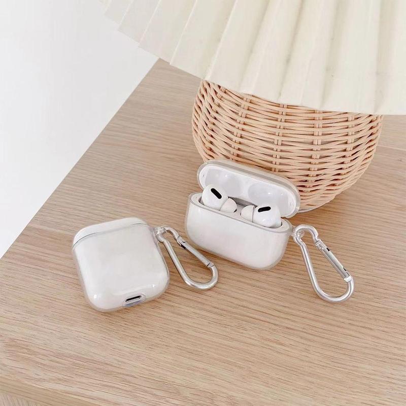 TPU Clear Earphone Case, 1 Count Earphone Protective Cover Compatible with AirPods, Soft Earphone Protection Accessories