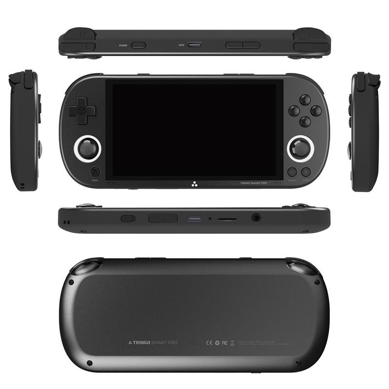 TRIMUI Smart Pro Handheld Game Console, 1 Count 4.96 Inch IPS Full Fit Screen 1280*720 Resolution Game Console, Gift for Friend, Game Peripherals