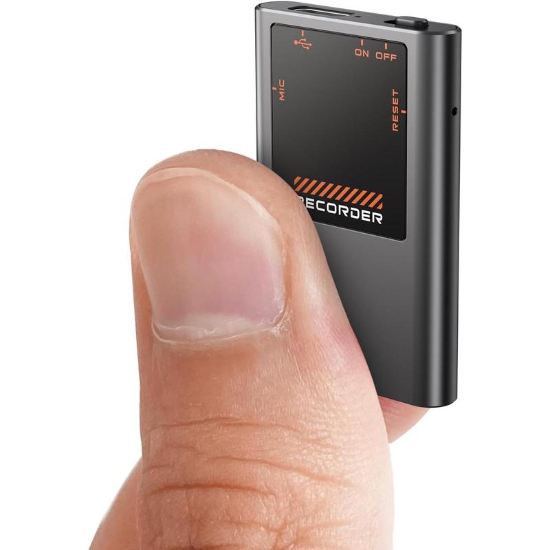 Voice Recorder - 64GB Voice Activated Recorder with AI Noise Cancellation, Recording Device with 750 Hours Storage,Digital Video Recorders with Playback for Interviews Meeting Classes (Black 1)