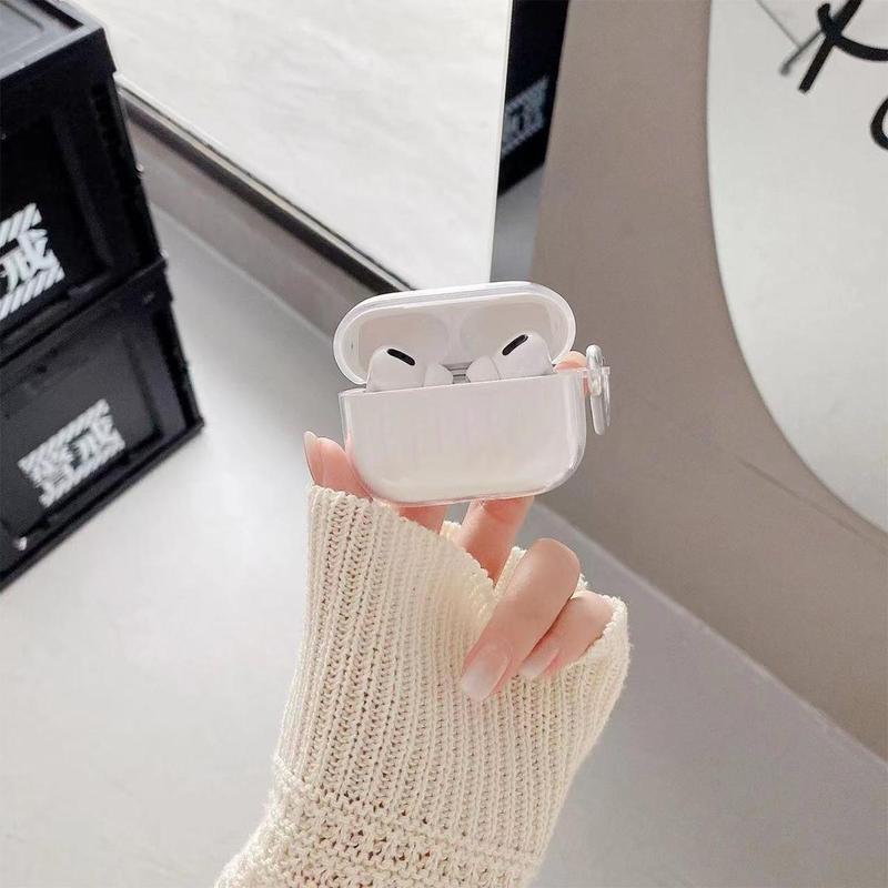 TPU Clear Earphone Case, 1 Count Earphone Protective Cover Compatible with AirPods, Soft Earphone Protection Accessories