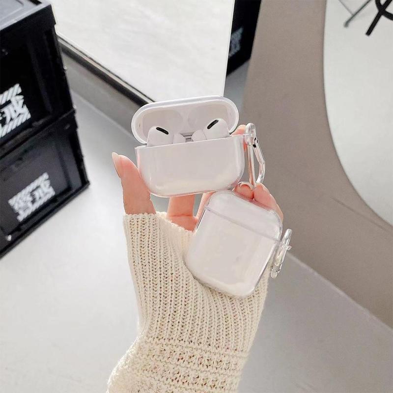TPU Clear Earphone Case, 1 Count Earphone Protective Cover Compatible with AirPods, Soft Earphone Protection Accessories