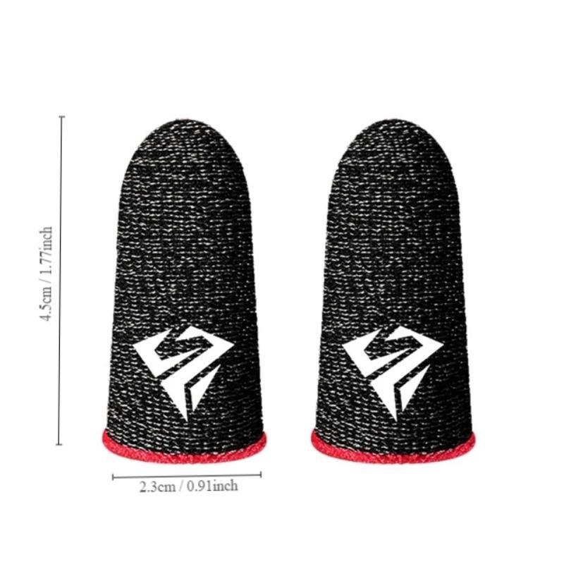 Breathable Fingertip Cover, 4 Pairs Anti-slip Fingertip Cover, Thumb Gloves for Mobile Game, Gaming Accessories for PUBG Mobile Game