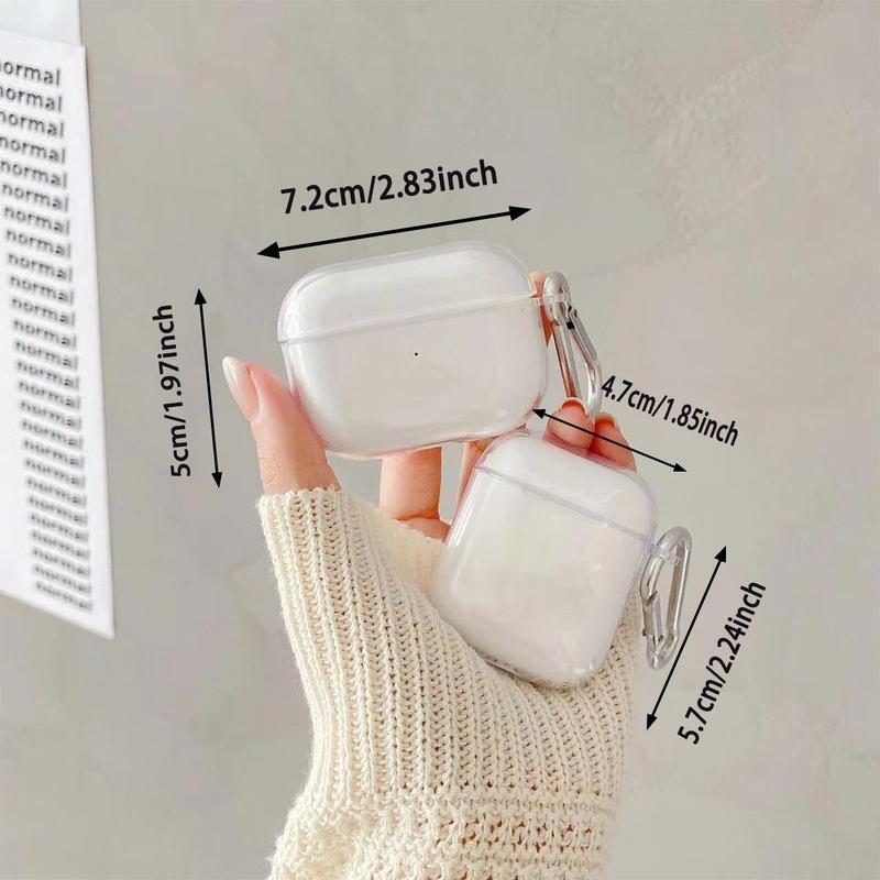 TPU Clear Earphone Case, 1 Count Earphone Protective Cover Compatible with AirPods, Soft Earphone Protection Accessories