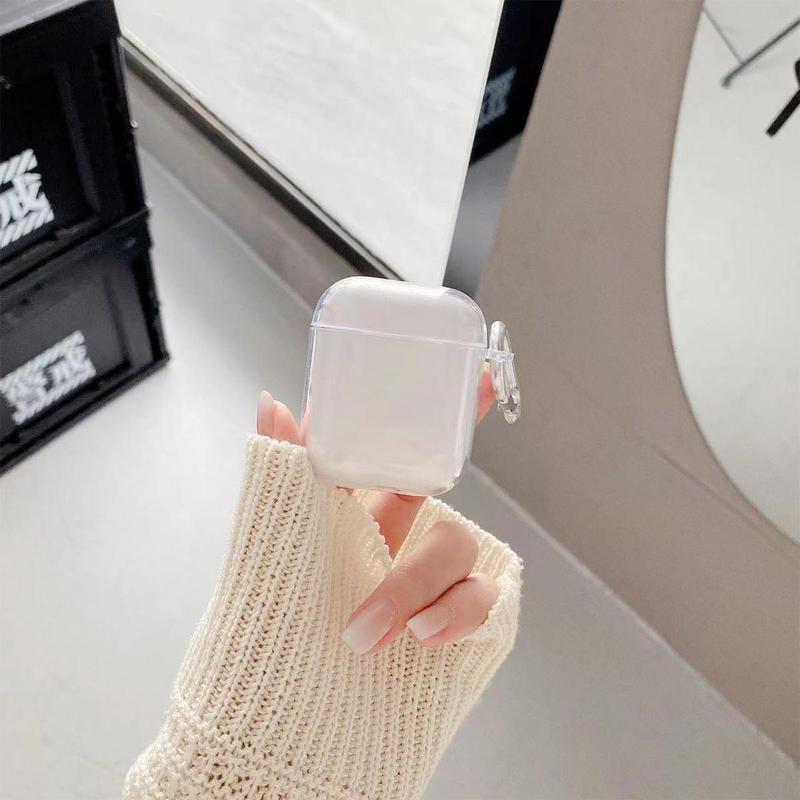 TPU Clear Earphone Case, 1 Count Earphone Protective Cover Compatible with AirPods, Soft Earphone Protection Accessories