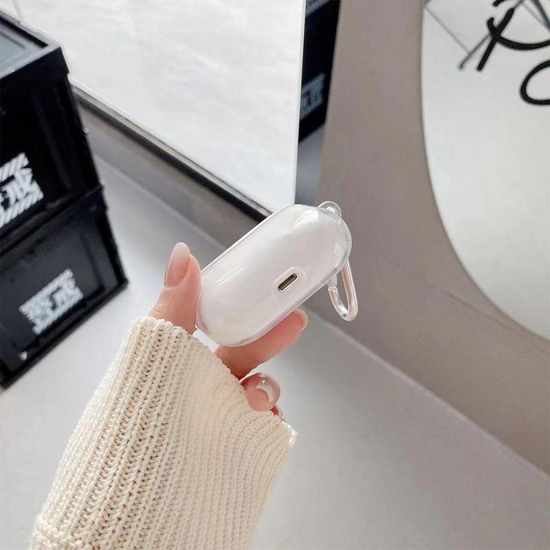 TPU Clear Earphone Case, 1 Count Earphone Protective Cover Compatible with AirPods, Soft Earphone Protection Accessories