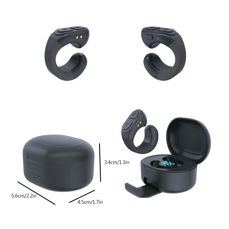 Portable Selfie Remote Control, Rechargeable Wireless Remote Control, Selfie Ring for Taking Photos, Videos, Reading Ebooks, Compatible with Phones
