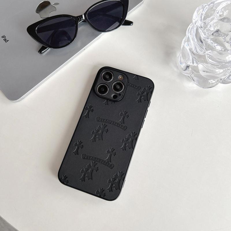 Now hot iphone 16 15 14 13 12pro max cross logo premium leather phone case,iPhone 16 15plus cross pattern environmentally friendly leather phone case arc case,cool phone cases for both men and women Protective Protection Cross Logo Cover Protector