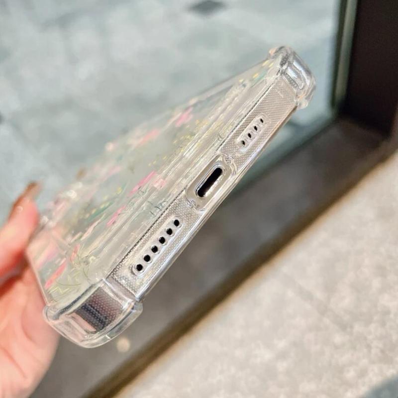 Floral Pattern Phone Case, Cute Decorative Phone Protector Cover, Phone Accessories Compatible With iPhone Series, Phone Cases
