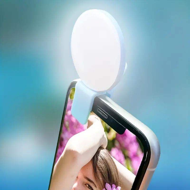 Portable Mini Phone Flash Light, USB Rechargeable Phone Fill Light, Mobile Phone Selfie Light, Suitable for Mobile Phone, Tablet, Camera, Video, Photography