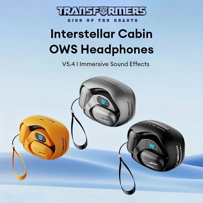 TRANSFORMER TF-T20 Wireless Headphone, Open-ear Design Bluetooth-compatible Wireless Earphone, Wireless Earbuds, Large Power Lasting Headset for Sports, Gaming, Calling