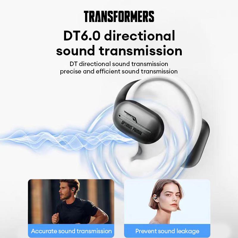 TRANSFORMER TF-T20 Wireless Headphone, Open-ear Design Bluetooth-compatible Wireless Earphone, Wireless Earbuds, Large Power Lasting Headset for Sports, Gaming, Calling