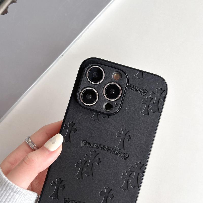 Now hot iphone 16 15 14 13 12pro max cross logo premium leather phone case,iPhone 16 15plus cross pattern environmentally friendly leather phone case arc case,cool phone cases for both men and women Protective Protection Cross Logo Cover Protector