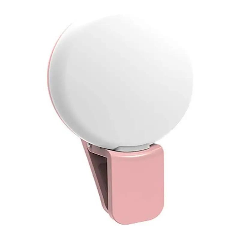 Portable Mini Phone Flash Light, USB Rechargeable Phone Fill Light, Mobile Phone Selfie Light, Suitable for Mobile Phone, Tablet, Camera, Video, Photography