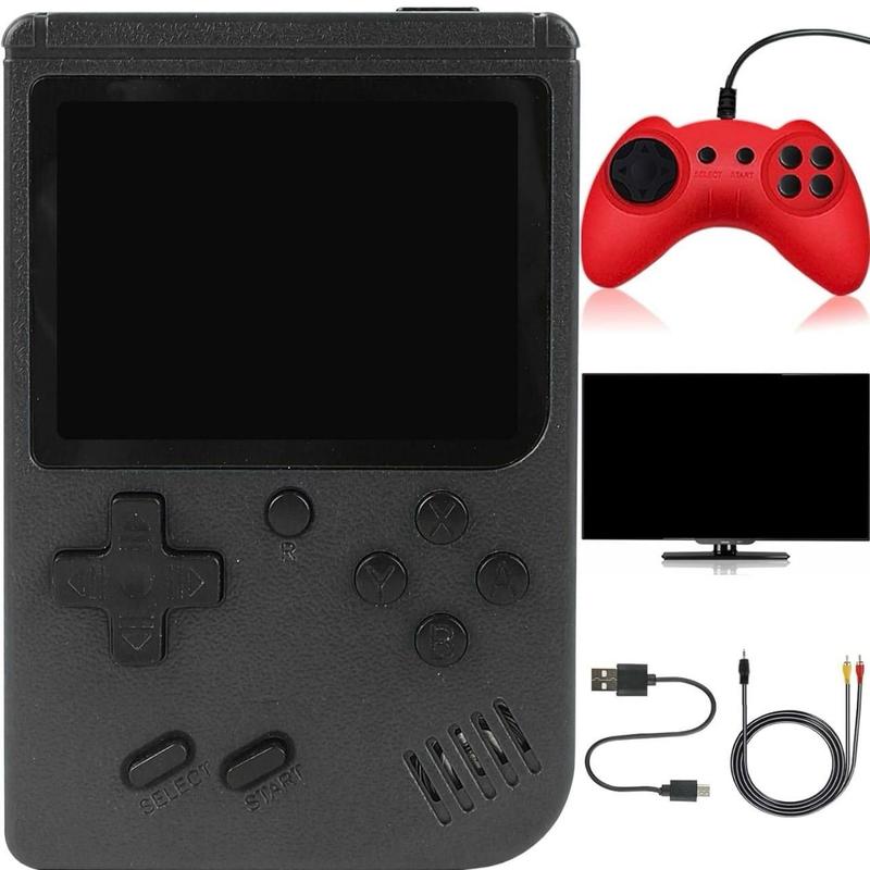 Retro Gaming Console, Handheld Game Console with 500 Classical Games Portable Hand Held Video Game Pocket Console for Kids & Adult Two Players Support for TV