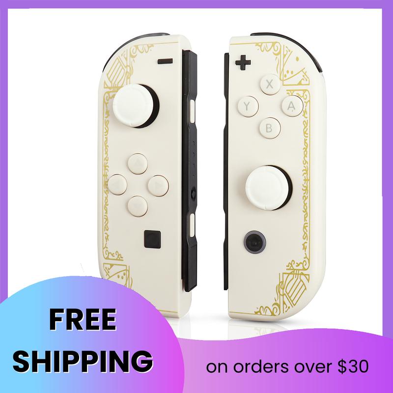 Switch Controller, Compatible with Nintendo Switch OLED Lite Gaming Console, Wireless Cool LR Joypad Support Dual Vibration Wake-up Screenshot Motion Control No NFC,Controller Accessories for You,Charger Dock Station Wrist Strap