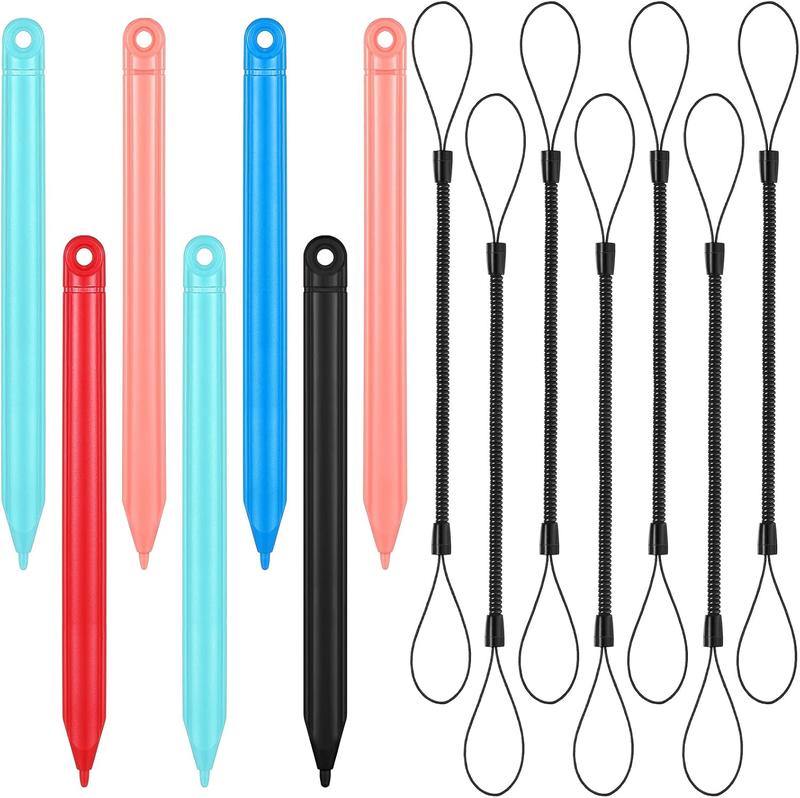 Replacement Stylus Drawing Pen and Lanyard Set for LCD Writing Tablet 4.7 Inch Colorful Drawing Tablet,  Drawing Pads, Doodle Board (7 Pack Stylus Pens and 7 Lanyards)