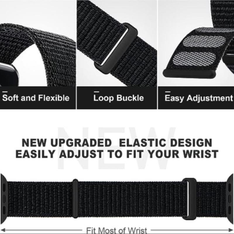 Soft Adjustable Watch Band, 1 Count Replacement Watch Band for Men Women, Unisex Fashion Sports Watch Band for Apple Watch Ultra SE1 2 3 4 5 6 7 8