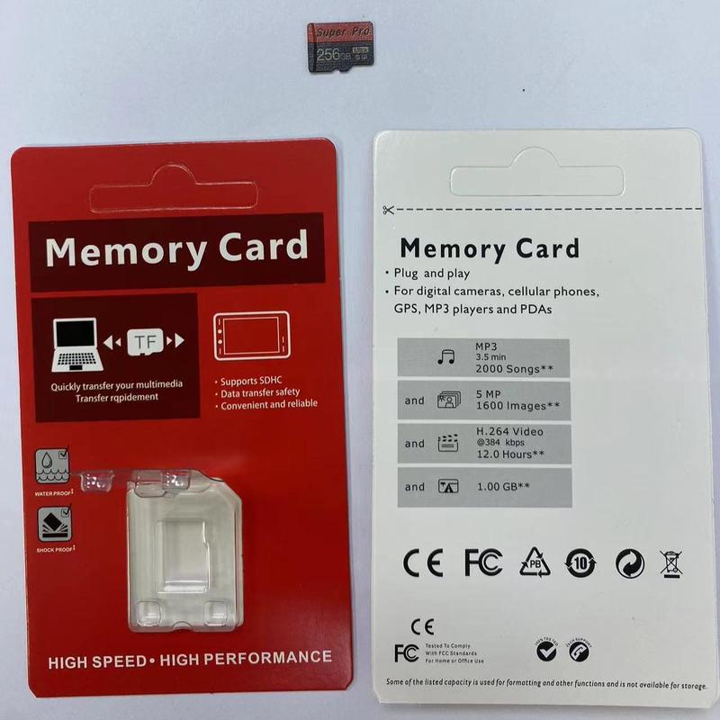 Mini Memory Card, 1 Count 256GB 128GB Flash Micro SD Card for Data Storage, Microsd TF SD Card for Tablet Camera Phone, Office Accessories