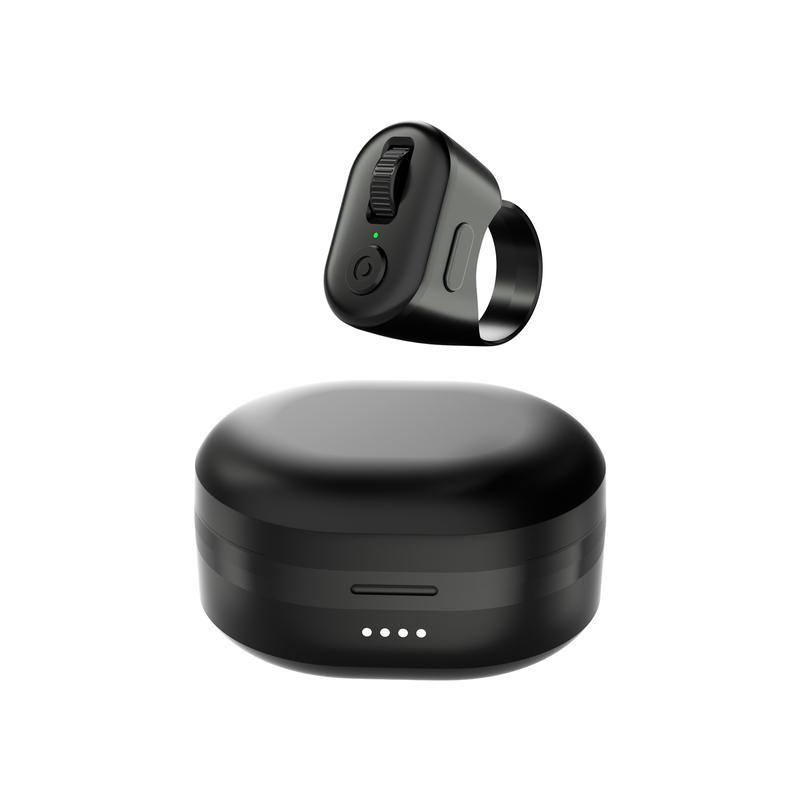 Scrolling Ring for TikTok,Remote Control for TikTok,Page Turner for Kindle App,Remote Control Scroller,for iPhone,iPad, iOS, Android,Pink,Black
