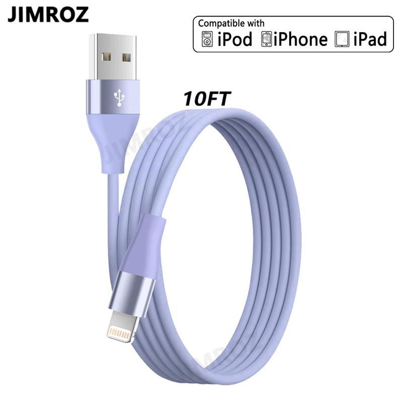 10FT [MFi Certified] USB-A Fast Charging Cable, Charging Data Cable Compatible with iPhone 14 13 12 11 Pro Max XR XS X 8 7 6 Plus SE iPad
