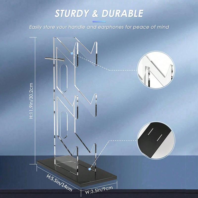 Acrylic 3-Layer Game Controller & Headphone Holder, Game Controller & Headphone Display Stand, Console Accessories for Home & Office