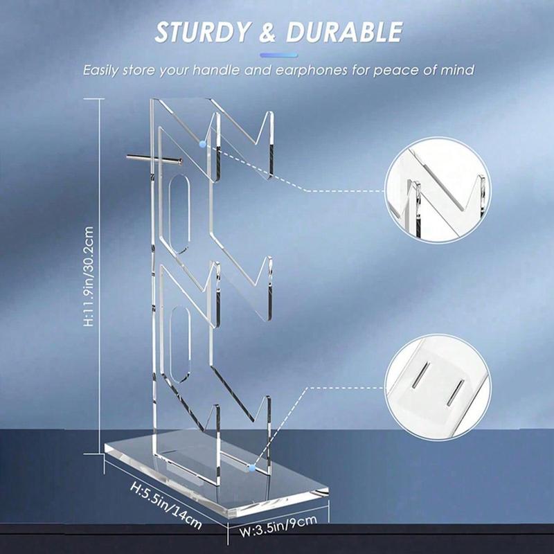Acrylic 3-Layer Game Controller & Headphone Holder, Game Controller & Headphone Display Stand, Console Accessories for Home & Office