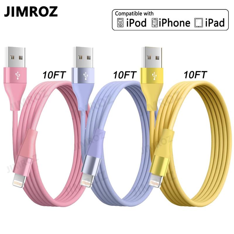 10FT [MFi Certified] USB-A Fast Charging Cable, Charging Data Cable Compatible with iPhone 14 13 12 11 Pro Max XR XS X 8 7 6 Plus SE iPad