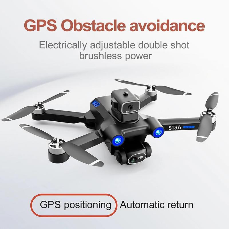 GPS Drone with 4K Camera for adults Beginner,Ult-Long Flight Time, Optical Flow, 5G Transmission Foldable FPV RC Quadcopter with Brushless Motors,No obstacle avoidance,GPS Auto Return Home,Intelligent Follow Me,2 batteries and Handbag Accessories Folding