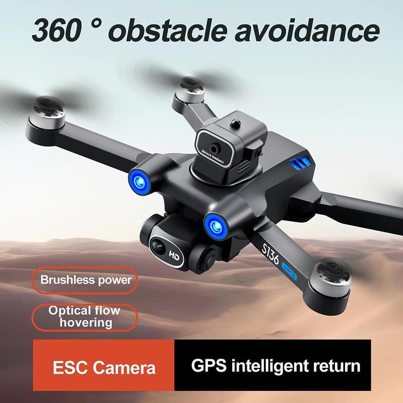 GPS Drone with 4K Camera for adults Beginner,Ult-Long Flight Time, Optical Flow, 5G Transmission Foldable FPV RC Quadcopter with Brushless Motors,No obstacle avoidance,GPS Auto Return Home,Intelligent Follow Me,2 batteries and Handbag Accessories Folding