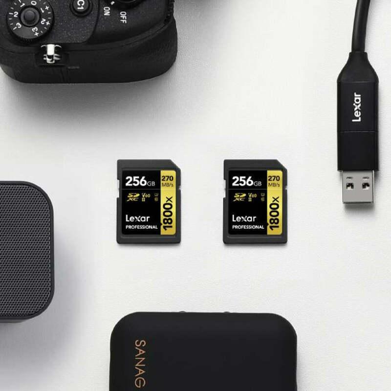 Lexar Professional 1800x SDXC UHS-II Card GOLD Series, 64GB