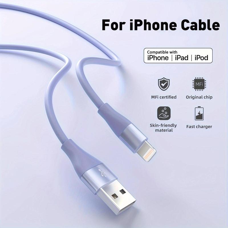 10FT [MFi Certified] USB-A Fast Charging Cable, Charging Data Cable Compatible with iPhone 14 13 12 11 Pro Max XR XS X 8 7 6 Plus SE iPad