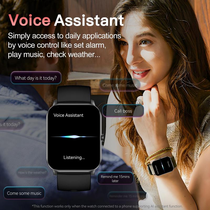 Multifunctional Smart Watch, Fashionable Digital Watch with Wireless Call Dial, Multi-sport Mode Sports Watch for Women & Men