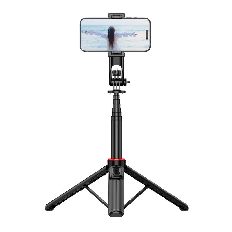 Selfie Stick Tripod with Dual Light, Aluminum Cell Phone Tripod Stand with Detachable Phone Holder & Wireless Remote, Tripod for Selfie Video Recording Vlog Live Stream