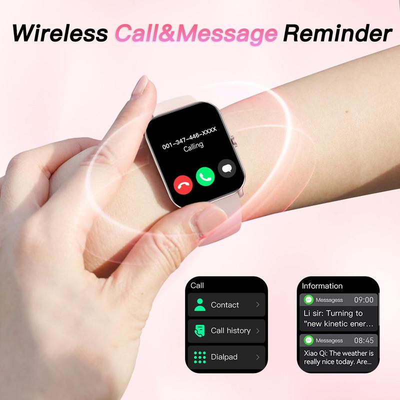 Multifunctional Smart Watch, Fashionable Digital Watch with Wireless Call Dial, Multi-sport Mode Sports Watch for Women & Men