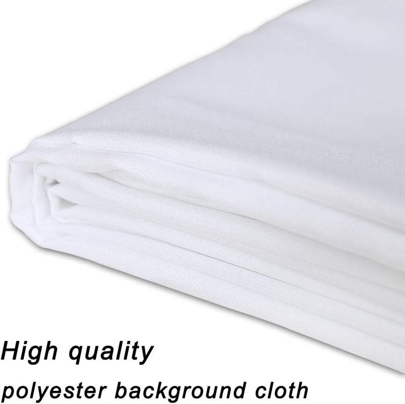 8x10 FT White Backdrop for Photography – Perfect for Photoshoots, Video Recording, Parties, and Photo Booths. Durable Background Screen for Camera