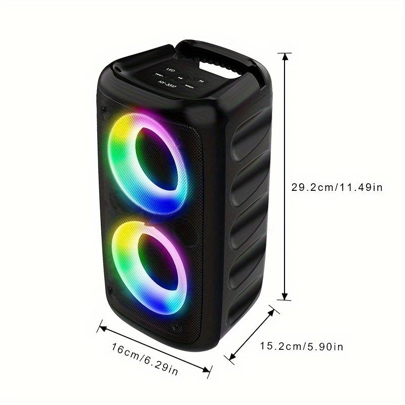 Color Light with Large Loudspeaker Box, Microphone, Stereo Speaker, Outdoor Wireless Stereo, Party Disco Light, TWS,TF, Aux, Mic Portable Wireless Speaker-Perfect Audio Companion!