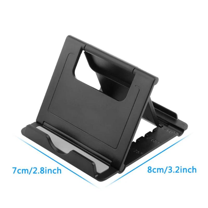 Foldable Tablet & Phone Holder, 1 Count Adjustable Desktop Tablet & Phone Stand, Lightweight Tablet & Phone Holder for Home Office