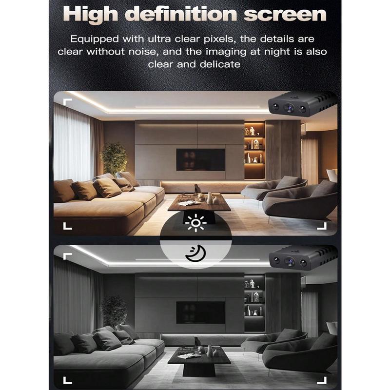 Mini 1080P HD Hidden WiFi Camera, Wireless Network Monitor, Spy Camera, Portable Camera, Card Inserted Loop Recording, Motion Detection, Alarm Push, 24H Home Surveillance, With HD Night Vision, Mini Nanny Cam Smart Home