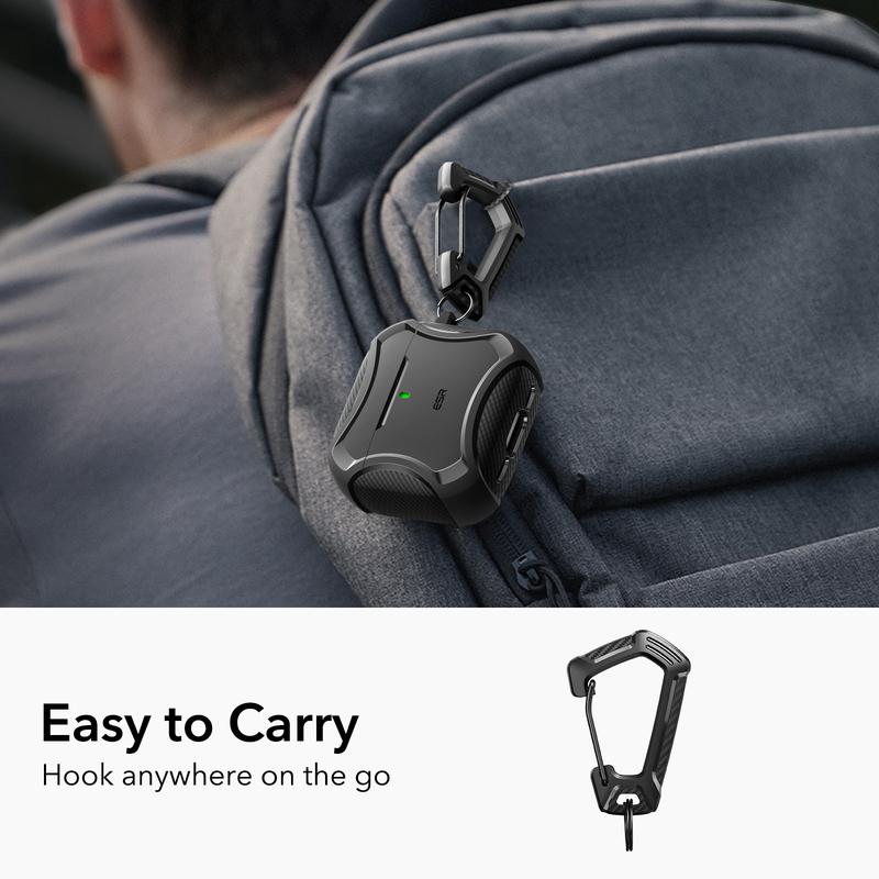 ESR for AirPods 4 Case (2024)，Compatible with Airpods Pro Case 2nd 1st Gen (2023 2022 2019) Case (HaloLock), Compatible with MagSafe, Powerful Drop Protection, Magnetic Lid