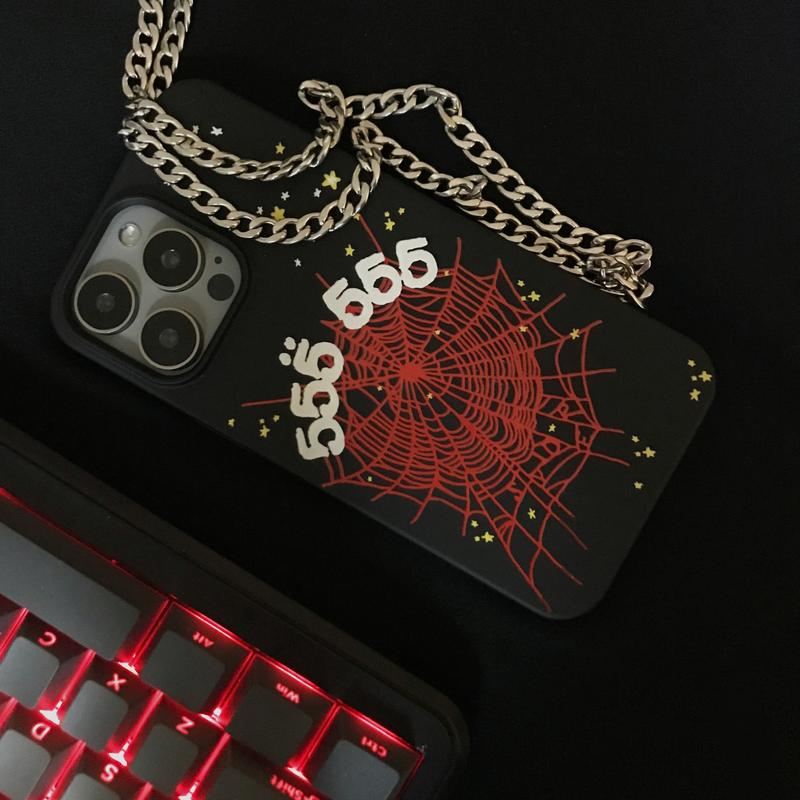 Sp5der black red Hypebeast Tough Phone Cases Accessories Cover Cellphone Aesthetic Protection iphone12 case