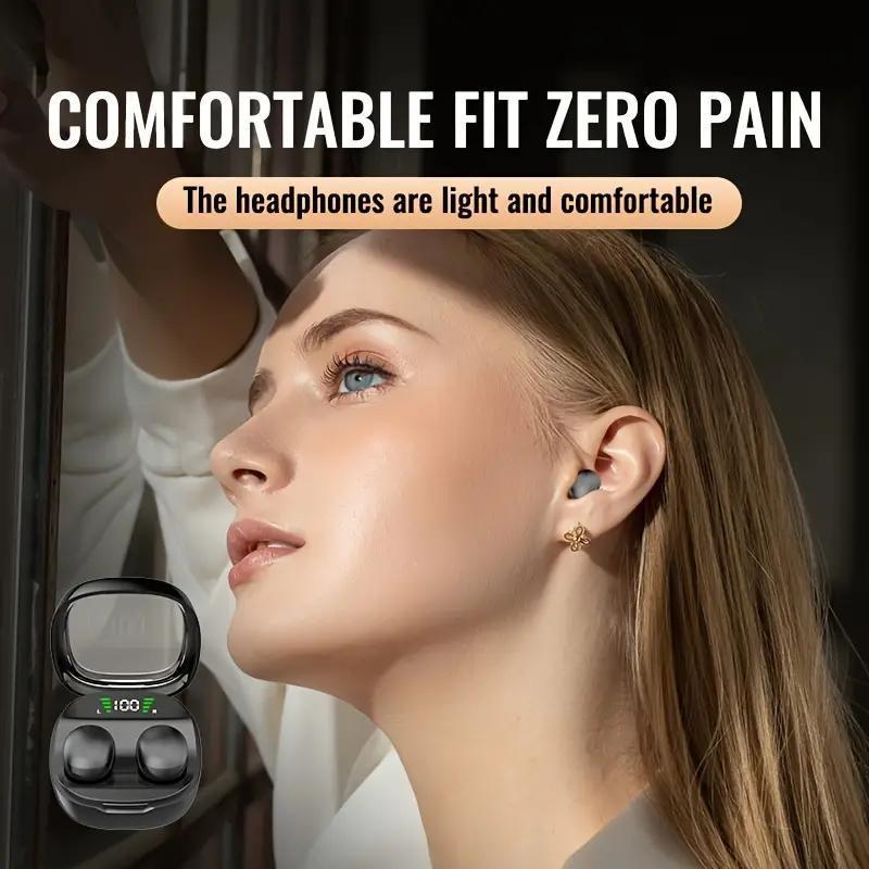 Wireless Earphone, In-ear Design Earbuds with Charging Case, Noise Cancelling Headphone for Work, Class, and Sleep, Earphone for Sports & Travel