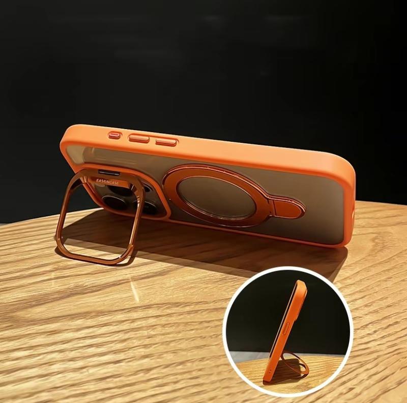 2024New Style Clear Magnetic Stand Phone case with Camera Stand Magnetic wireless charging for iPhone 16 15 14 13 12Pro Max 16 15 14 Plus Accessories Protector Accessories Protector Cellphone Casing iphonecase Screen Protector Protection Accessories
